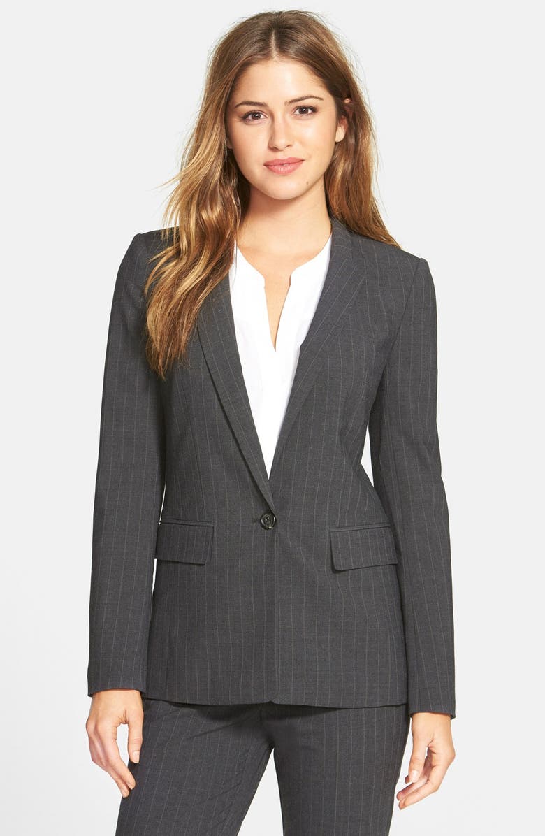 Halogen<sup>®</sup> Pinstripe Stretch Suiting Jacket, Main, color,