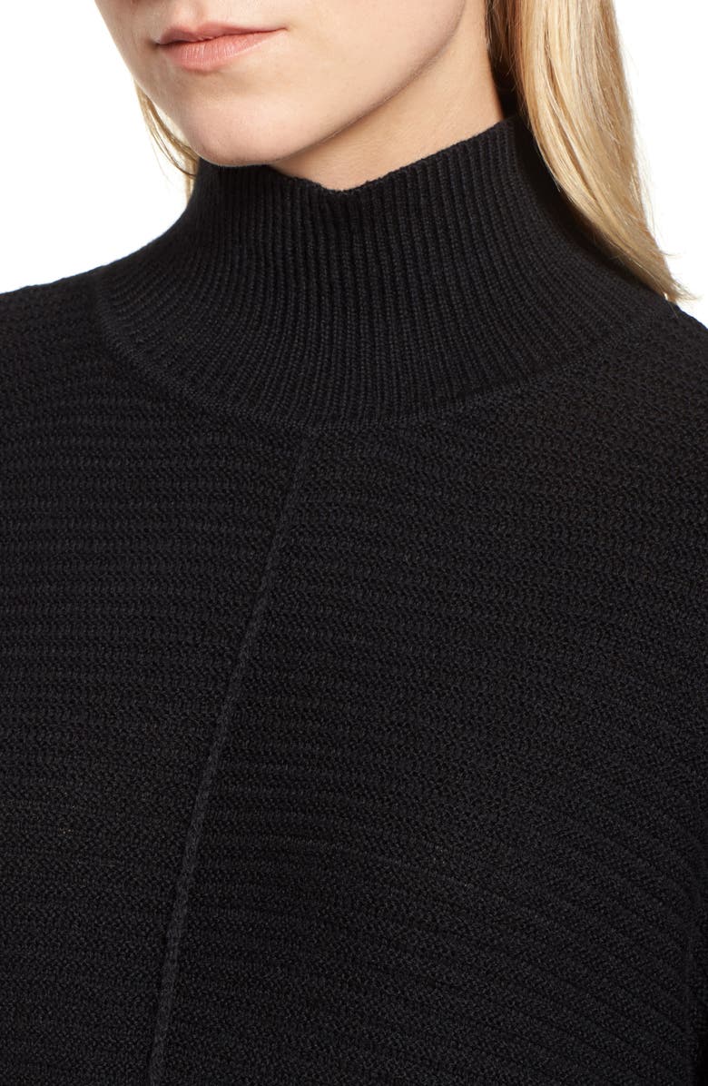 Caslon<sup>®</sup> Ribbed Turtleneck Tunic Sweater, Alternate, color, 