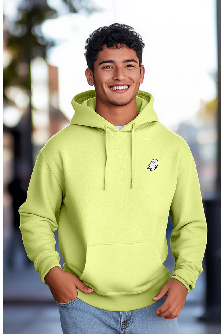 Ghost Fleece Hoodie, Alternate, color, Safety Green