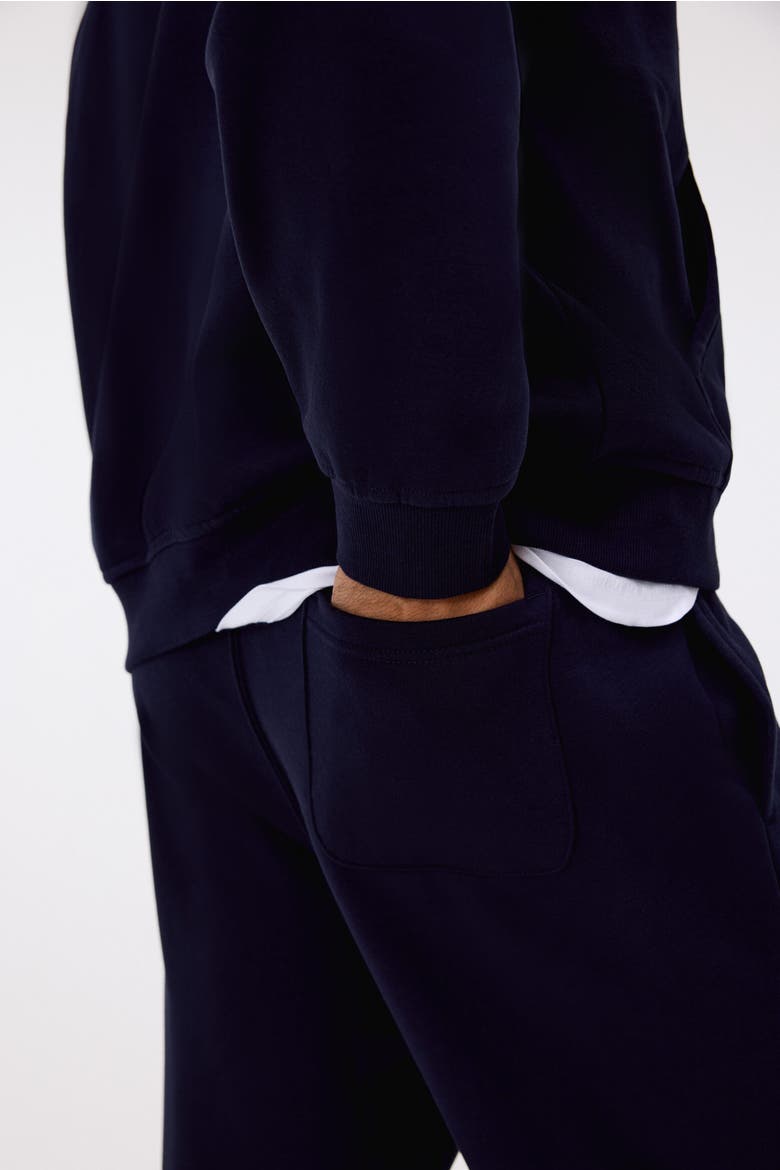 2-piece Loose Fit Hoodie And Joggers Set, Alternate, color, Dark blue