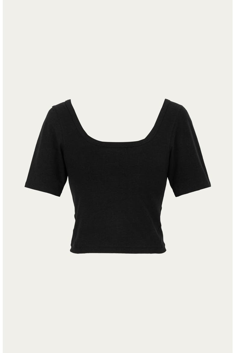 Classics Squareneck T-Shirt, Alternate, color, black