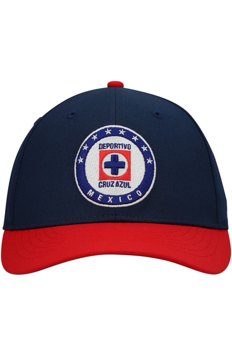 FAN INK Men's Navy/Red Cruz Azul Core Adjustable Hat, Alternate, color,