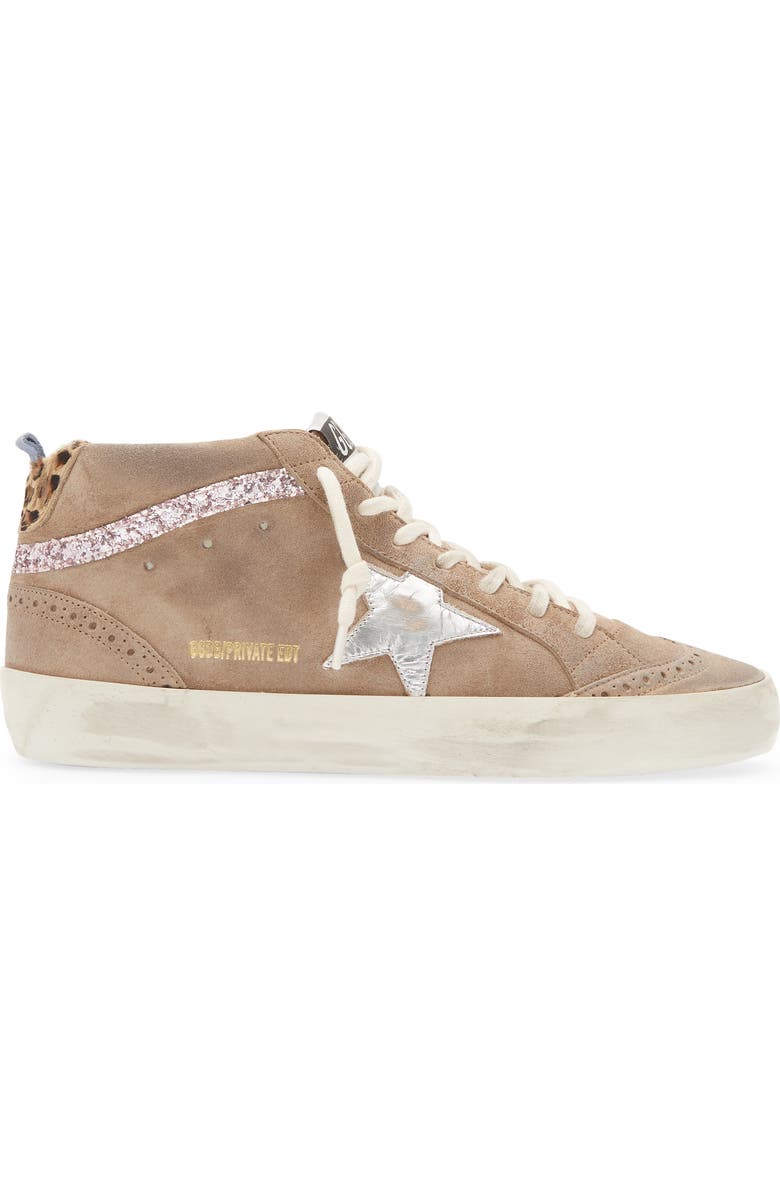 Golden Goose Mid Star Glitter Sneaker, Alternate, color,
