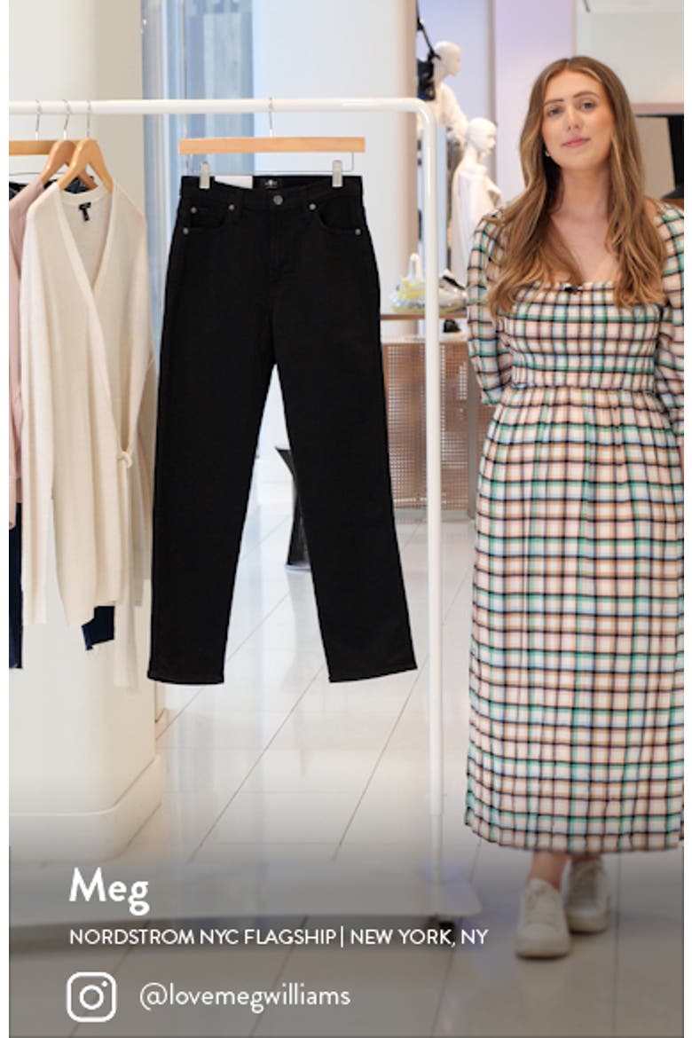 High Waist Crop Straight Leg Jeans video