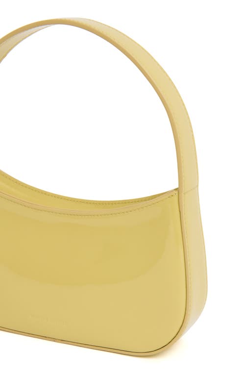 Mansur Gavriel Mini Bonbon Patent Leather Shoulder Bag In Yellow