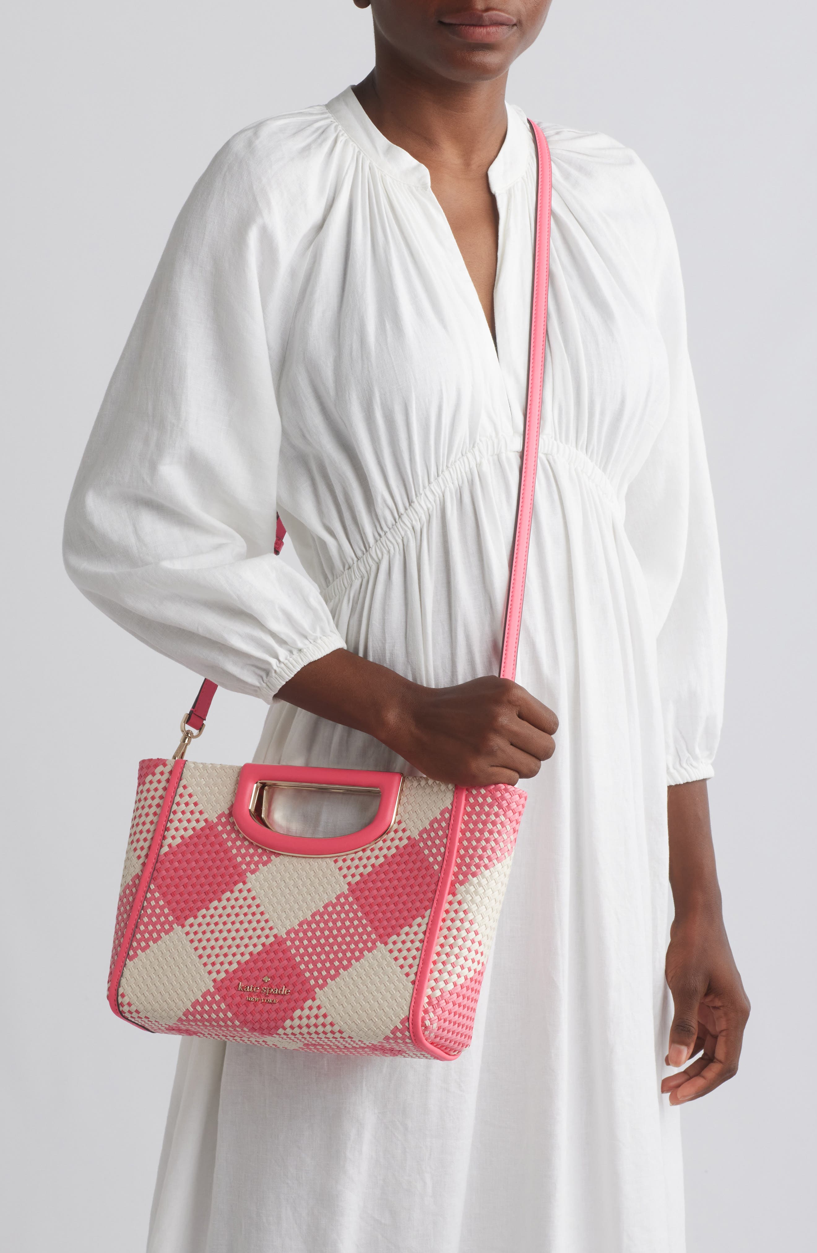 Kate Spade New York woven convertible clutch bag, Alternate, color, 