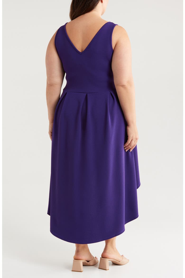 Party Stretch High-Low Dress, Alternate, color, PURPLE