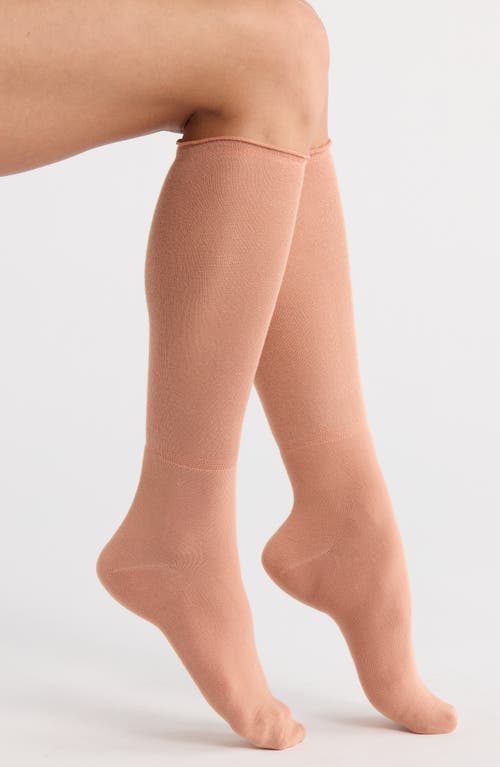 Nordstrom Lightweight Slouchy Wool Blend Knee High Socks In Brown