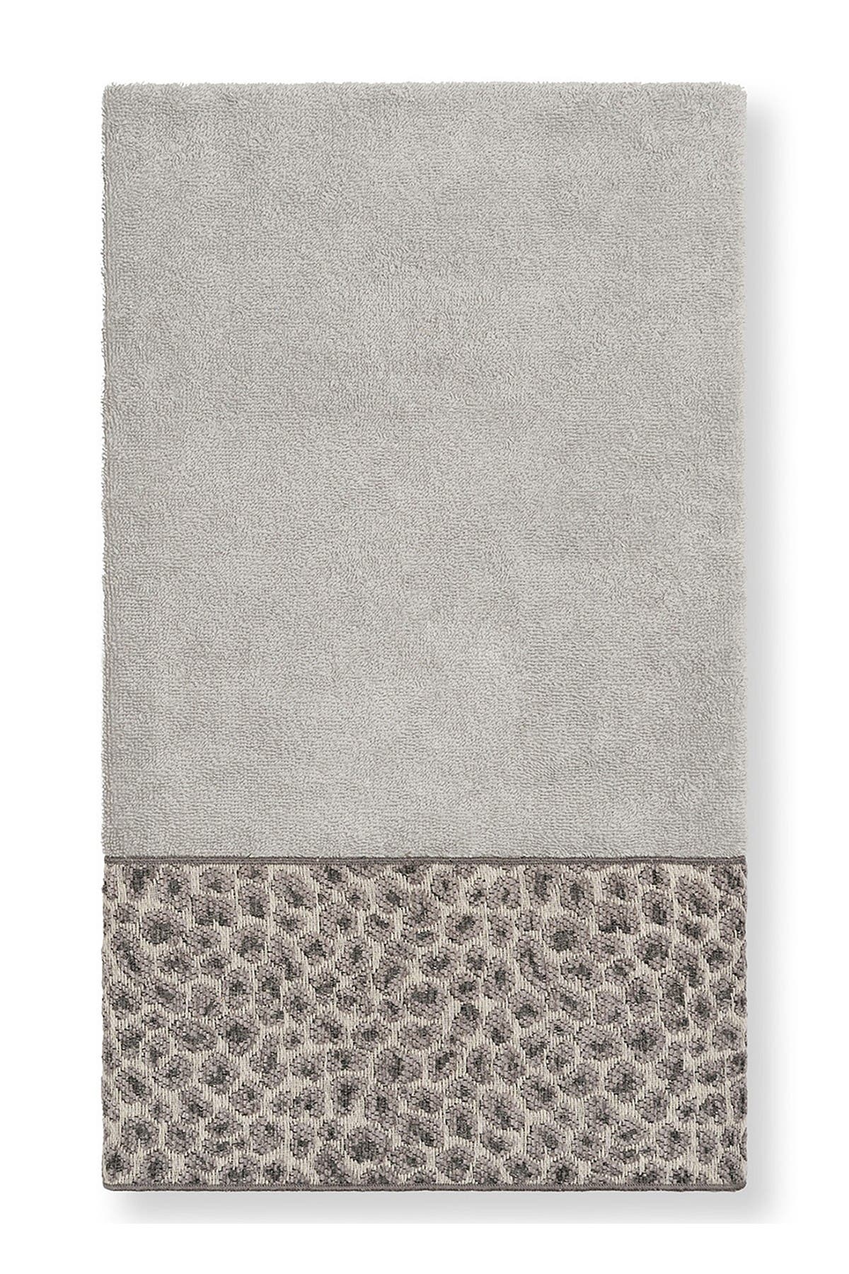 Linum Home Textiles Spots 3-Piece Embellished Towel - Light Grey