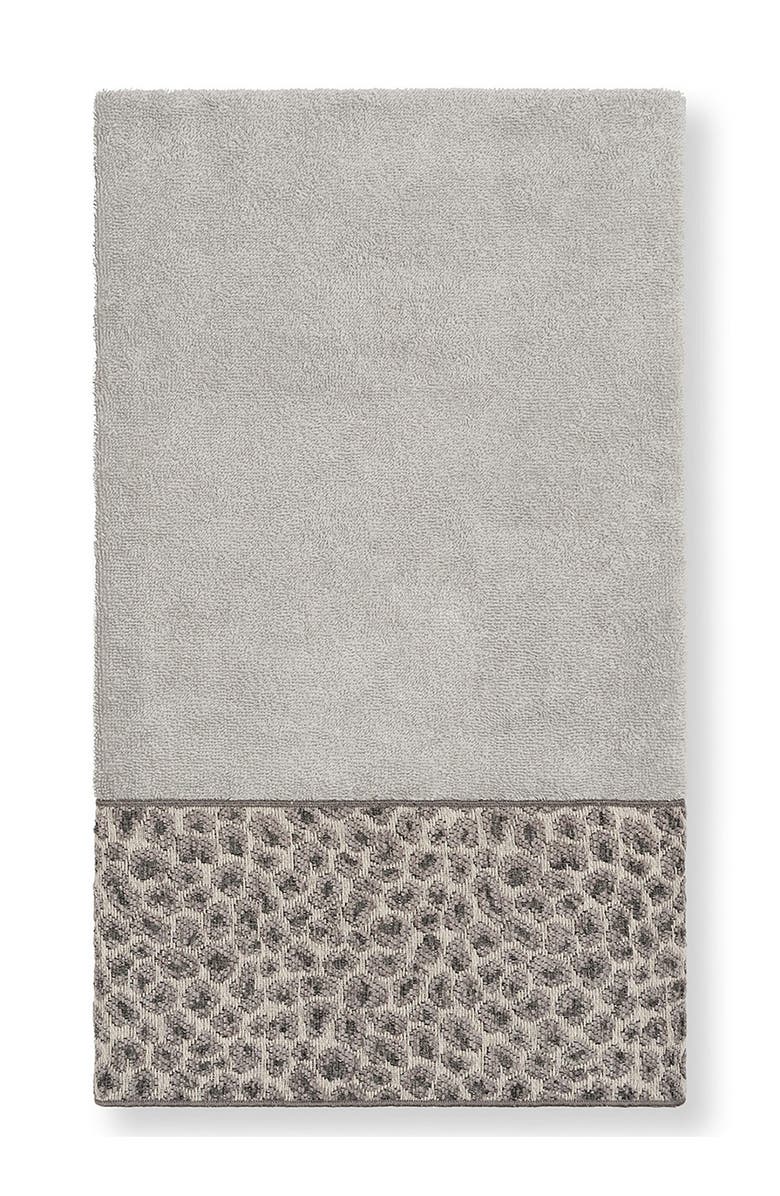 Linum Home Textiles Spots 3-Piece Embellished Towel - Light Grey, Main, color, Light Grey