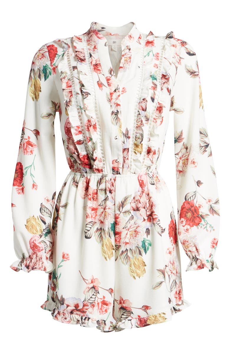 BP. Floral Print Romper, Alternate, color,