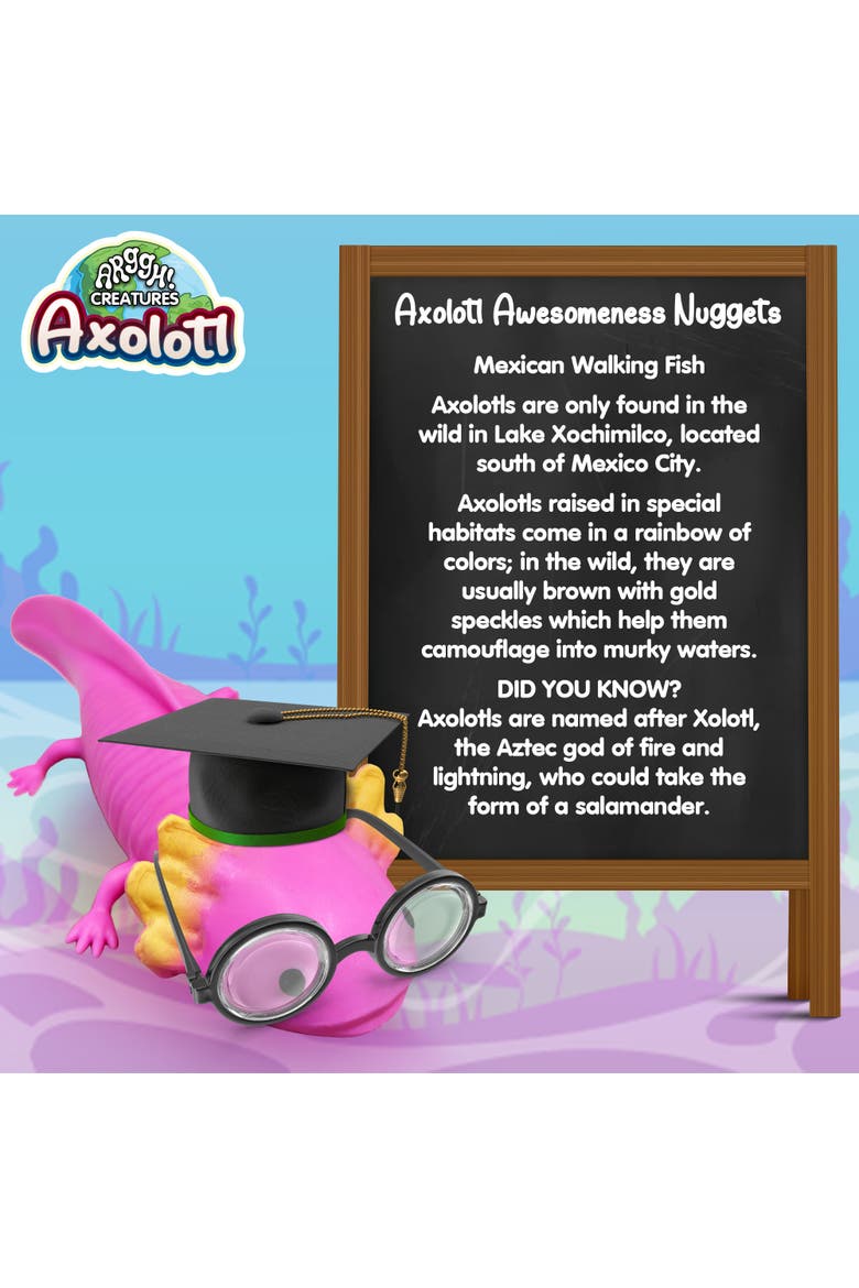 Arggh! Creatures Axolotl Pink, Alternate, color, Pink