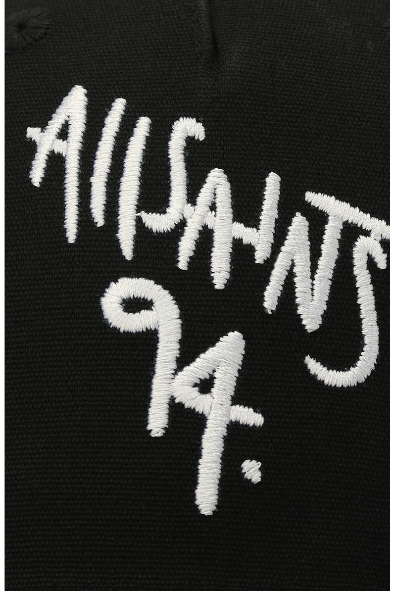 Spray Logo Embroidered Baseball Cap, Alternate, color, BLACK
