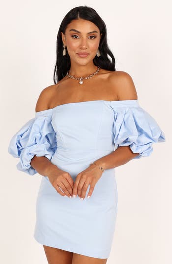 Fern Off the Shoulder Puff Sleeve Minidress