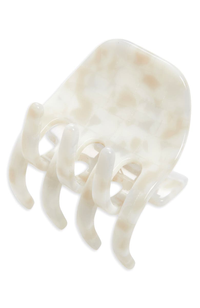France Luxe Medium Gallery Jaw Clip, Main, color, Coconut Milk