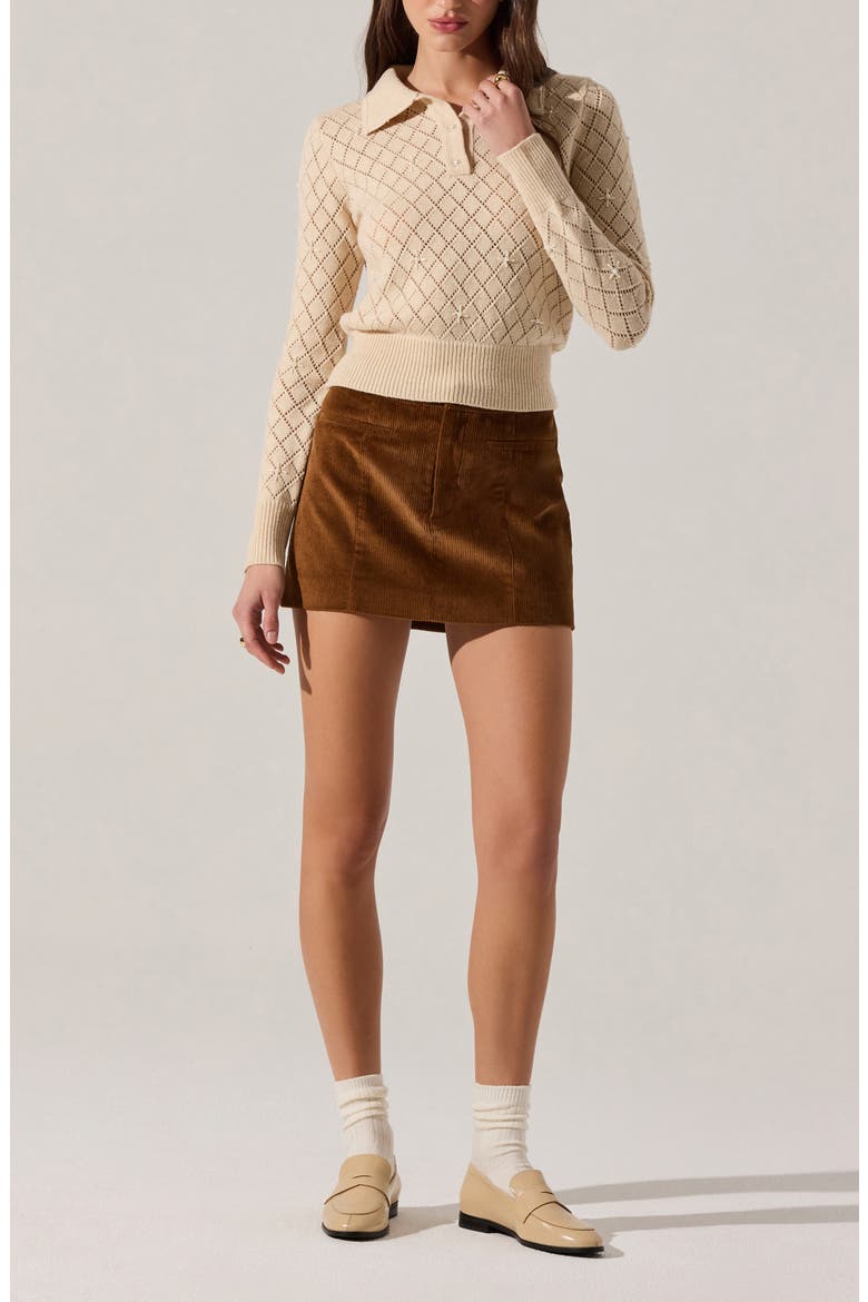 Aspyn Faux-Pearl Embellished Sweater, Alternate, color, NATURAL