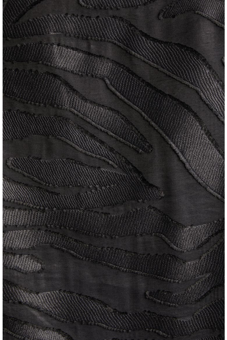 Zebra Fil Coupé Boxy Jacket, Alternate, color, BLACK