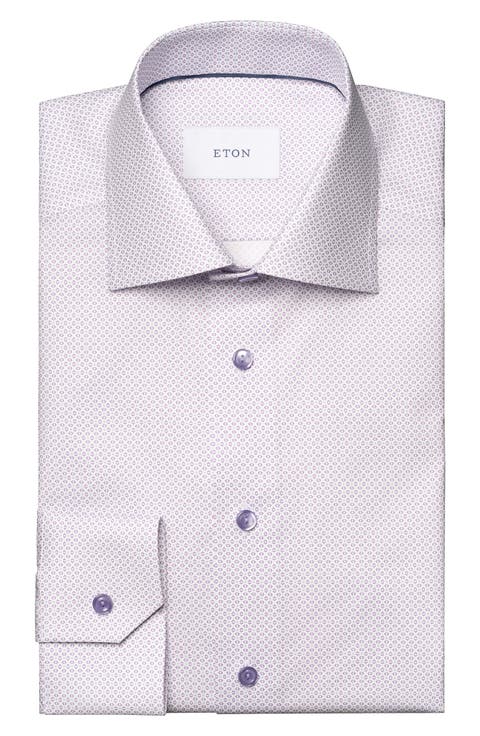 Contemporary Fit Geometric Print Dress Shirt