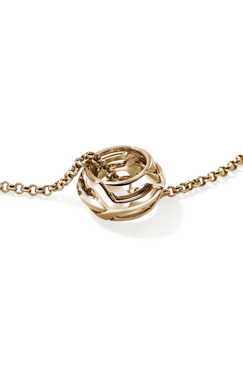 John Hardy Icon 50 14K Gold Pendant Necklace, 2mm, Alternate, color, Gold