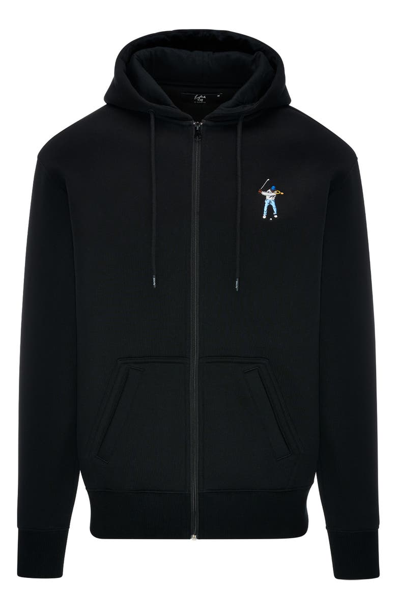 Eastside Golf Swingman Full Zip Hoodie, Main, color, Black