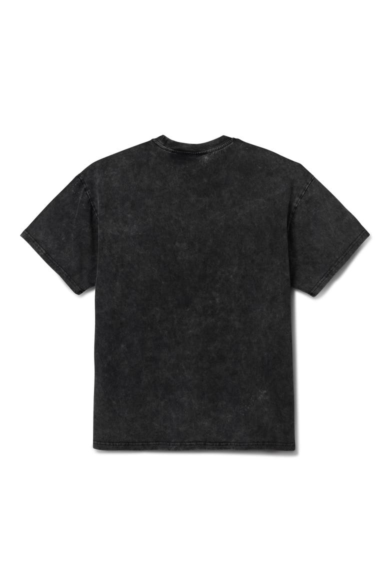 Shark Teeth Mineral Wash Cotton Graphic T-Shirt, Alternate, color, BLACK