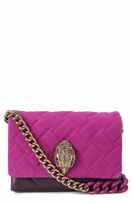 Kurt Geiger London Mini Kensington Quilted Suede Crossbody Bag