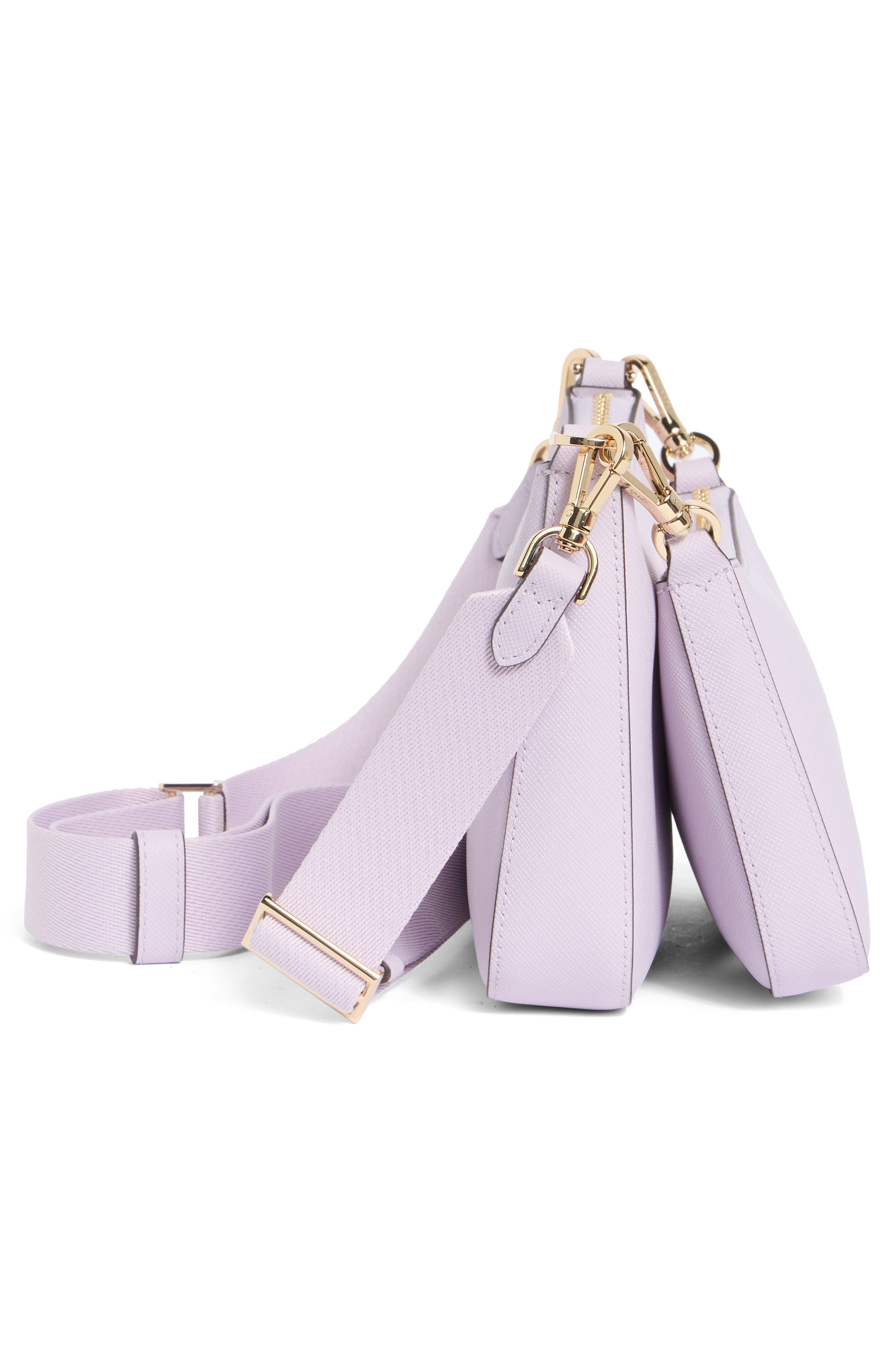 small duet crossbody bag, Alternate, color, VIOLET SPRITZ