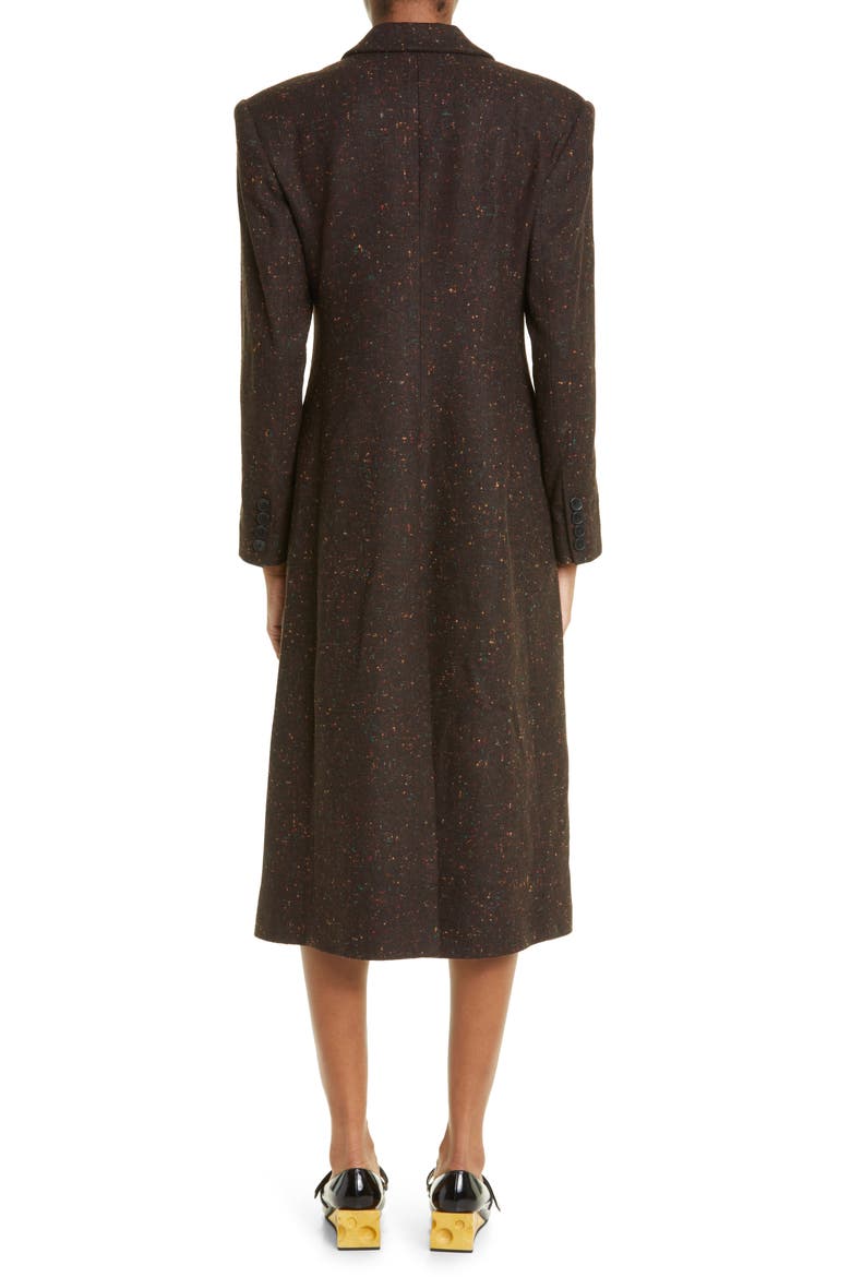 Pigment Print Wool Overcoat, Alternate, color, BROWN