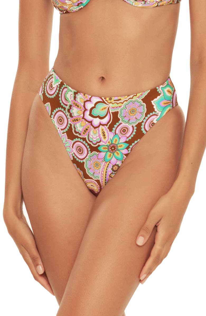 Becca Groovy High Waist Bikini Bottoms, Main, color,