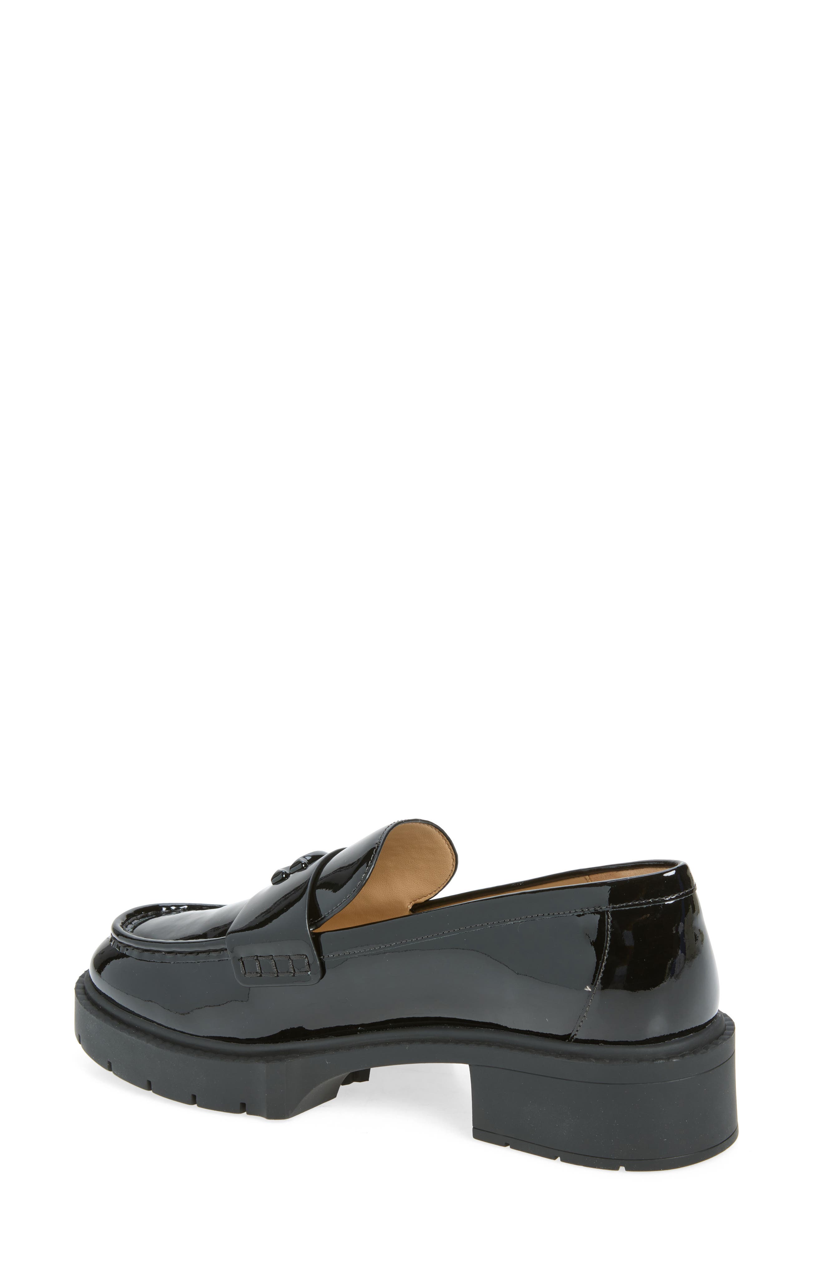 Leah Patent Leather Platform Loafer, Alternate, color, BLACK PATENT