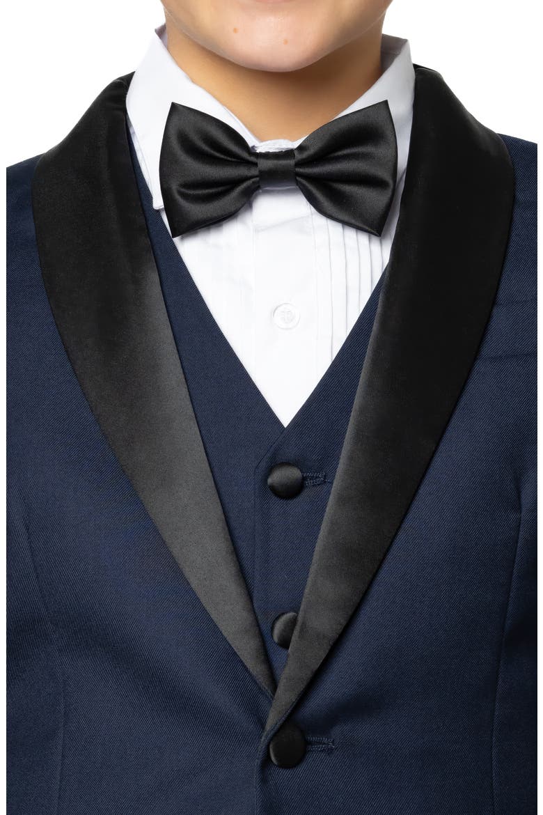 Kids' Love & Angels 5-Piece Slim Fit Tuxedo, Alternate, color, Navy