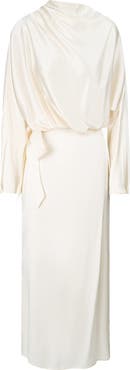 STAUD Phoebe Stretch Silk Dress