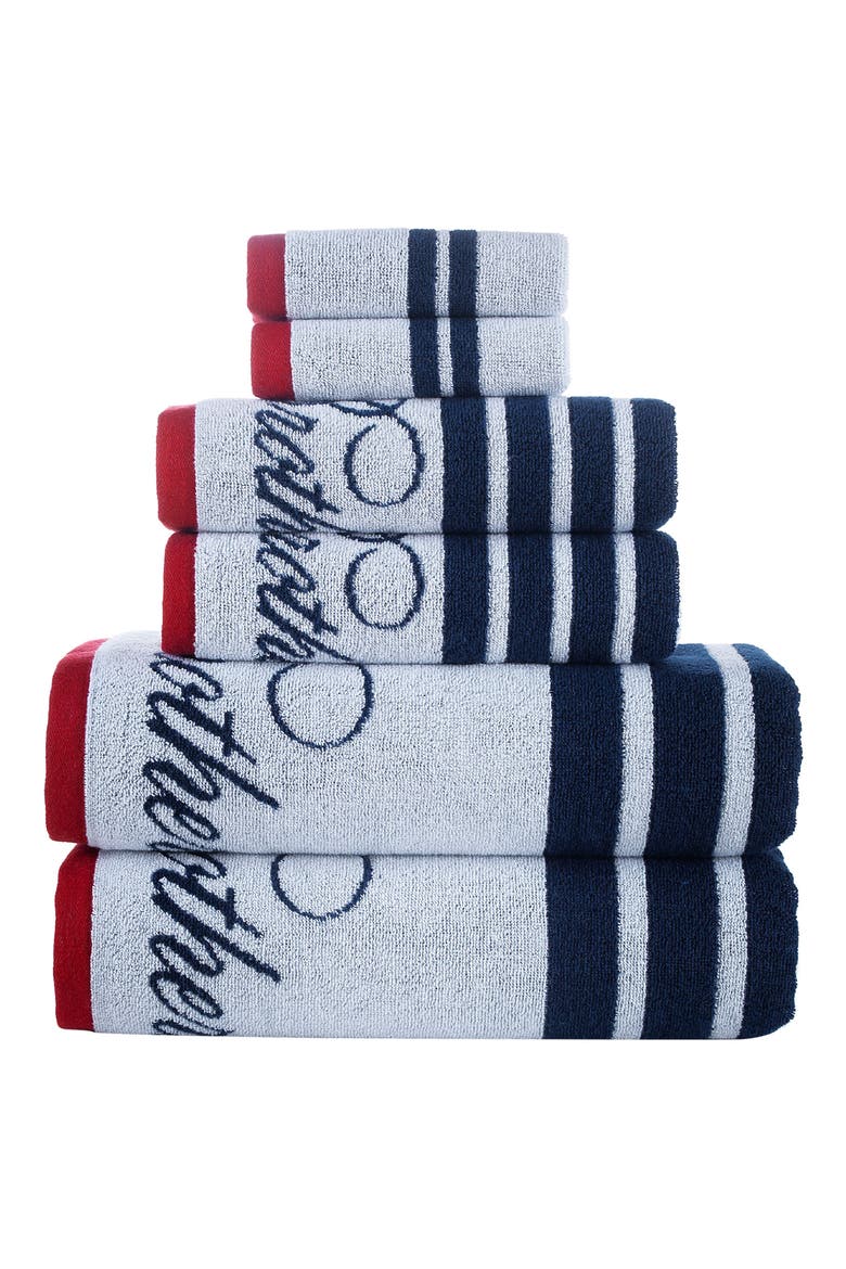Cotton 6-Piece Towel Set, Main, color, WHITE