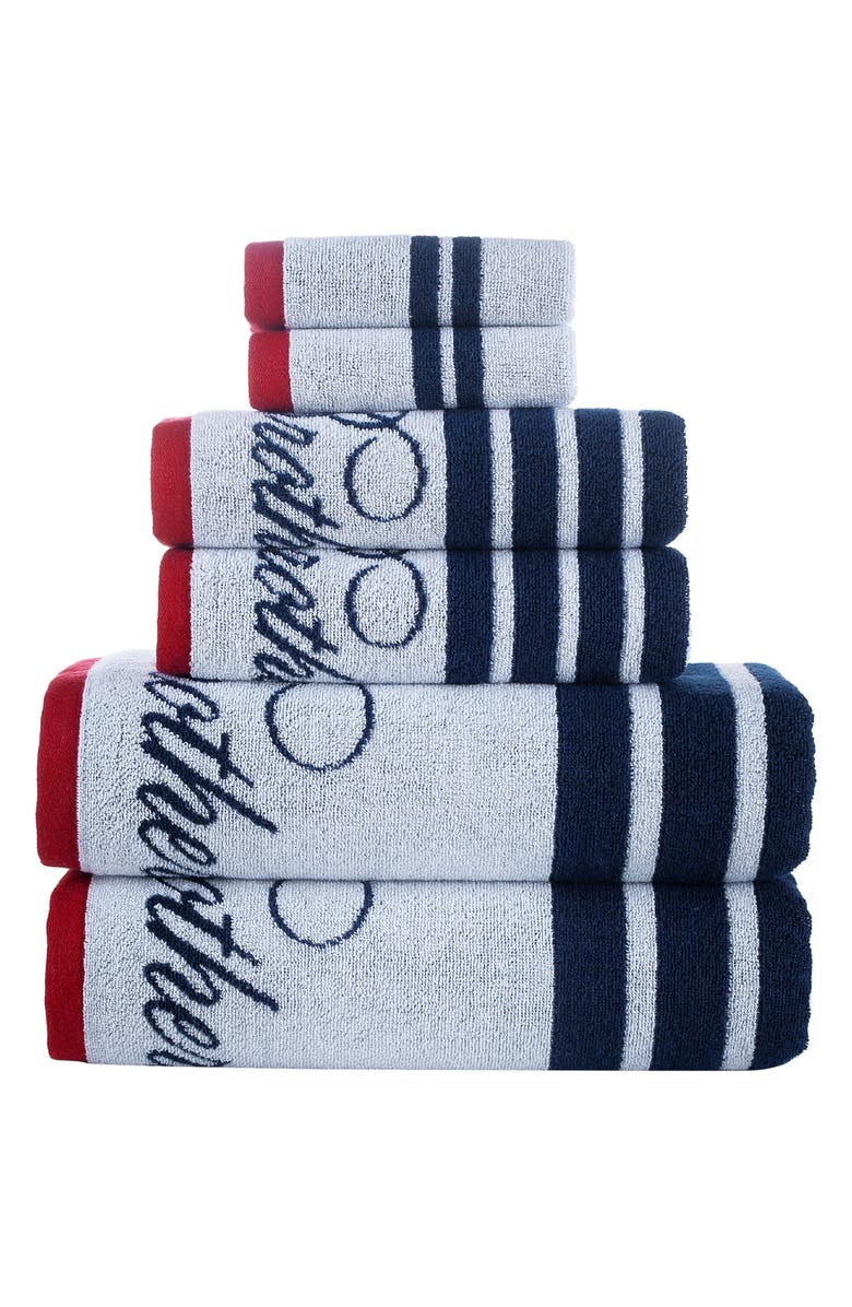 Brooks Brothers Cotton 6-Piece Towel Set, Main, color, 