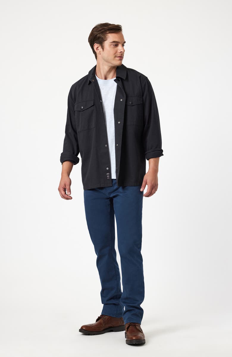 Mavi Jeans Zach Straight Leg Twill Pants, Alternate, color, Sky Casual Twill