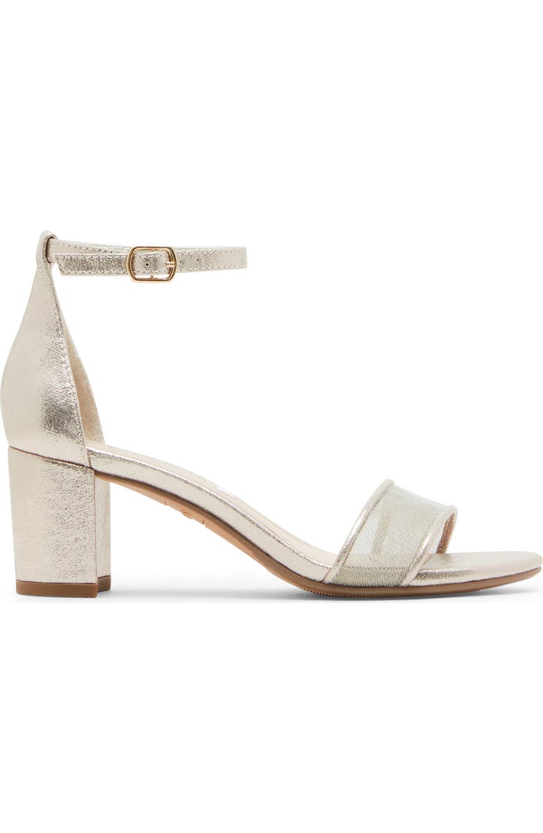 Steve Madden JCarrson Ankle Strap Sandal, Alternate, color, Gold Mesh