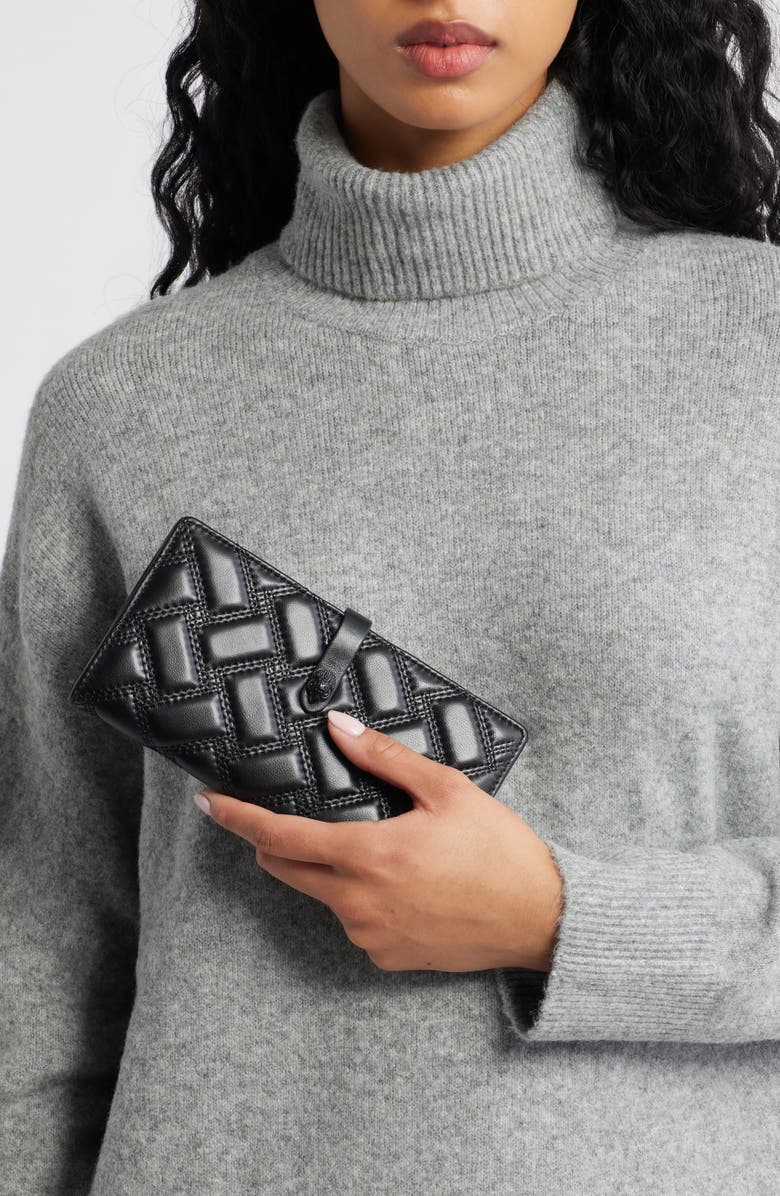 Kurt Geiger London Quilted Leather Bifold Wallet, Alternate, color, Black