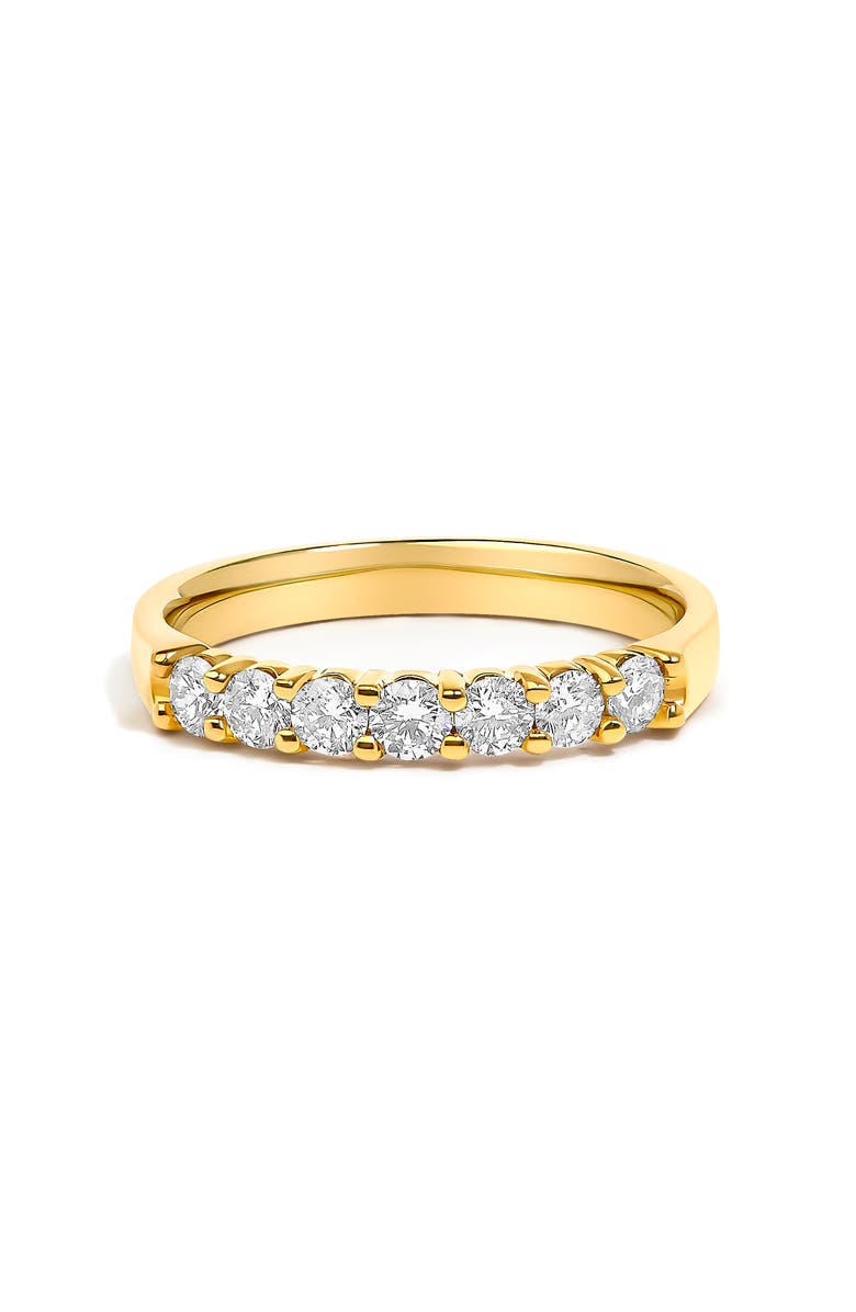 Haus of Brilliance 14K Gold 1/2 Ctw Diamond 7 Stone Band Ring, Main, color, Yellow Gold