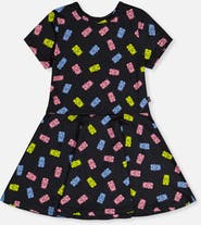 Deux par Deux Gummy Bears Short Sleeve Drop Waist Dress