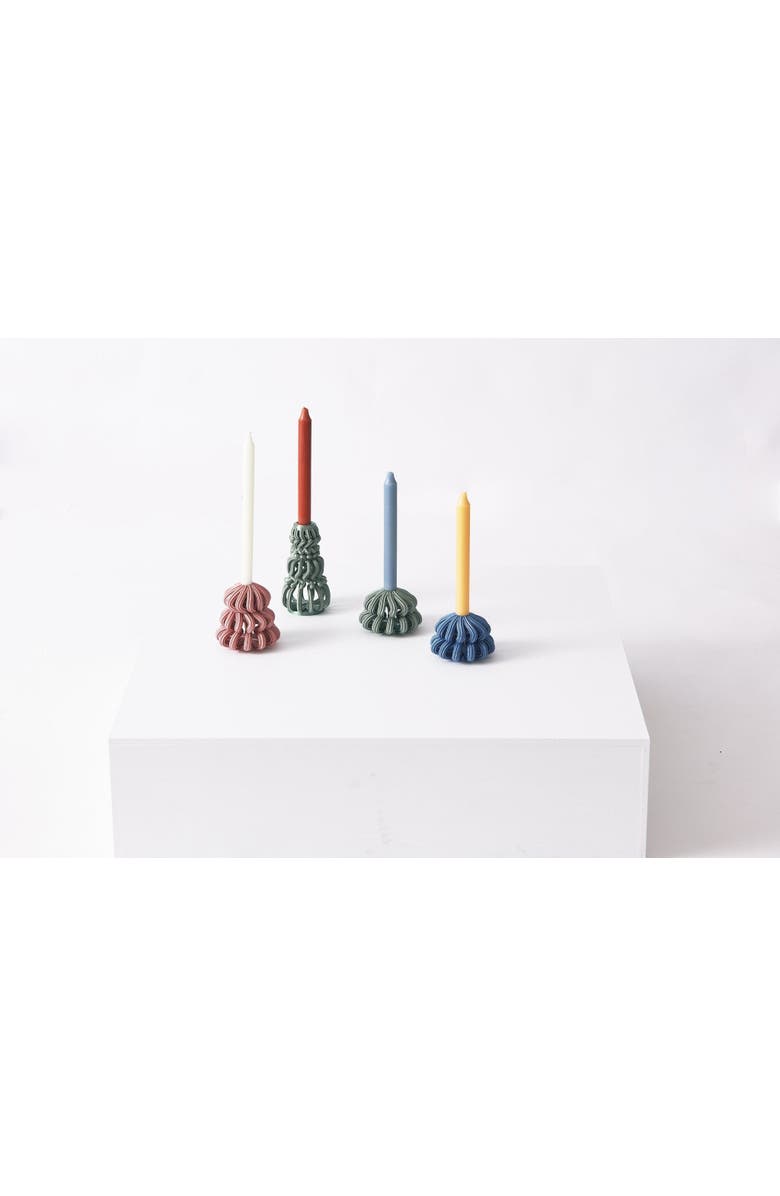 Form & Seek Frosting Loop Candle Holder, Alternate, color, Black