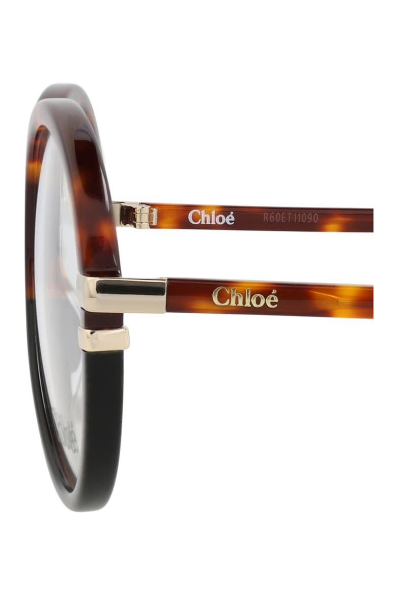 54mm Round Optical Glasses, Alternate, color, HAVANA HAVANA TRANSPARENT