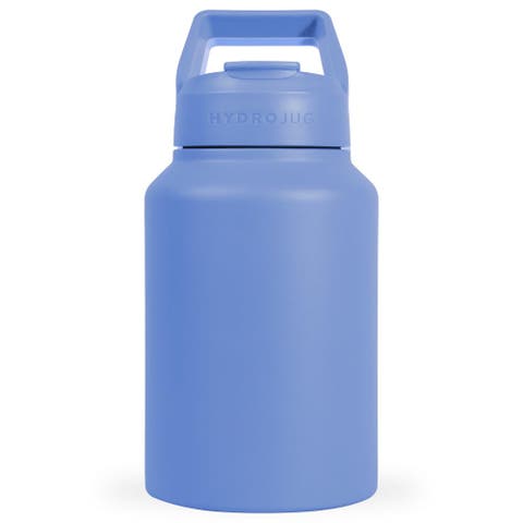 Sport Half Gallon Water Bottle with Straw 64oz, Leakproof Insulated Tumbler for Gym or Outdoor