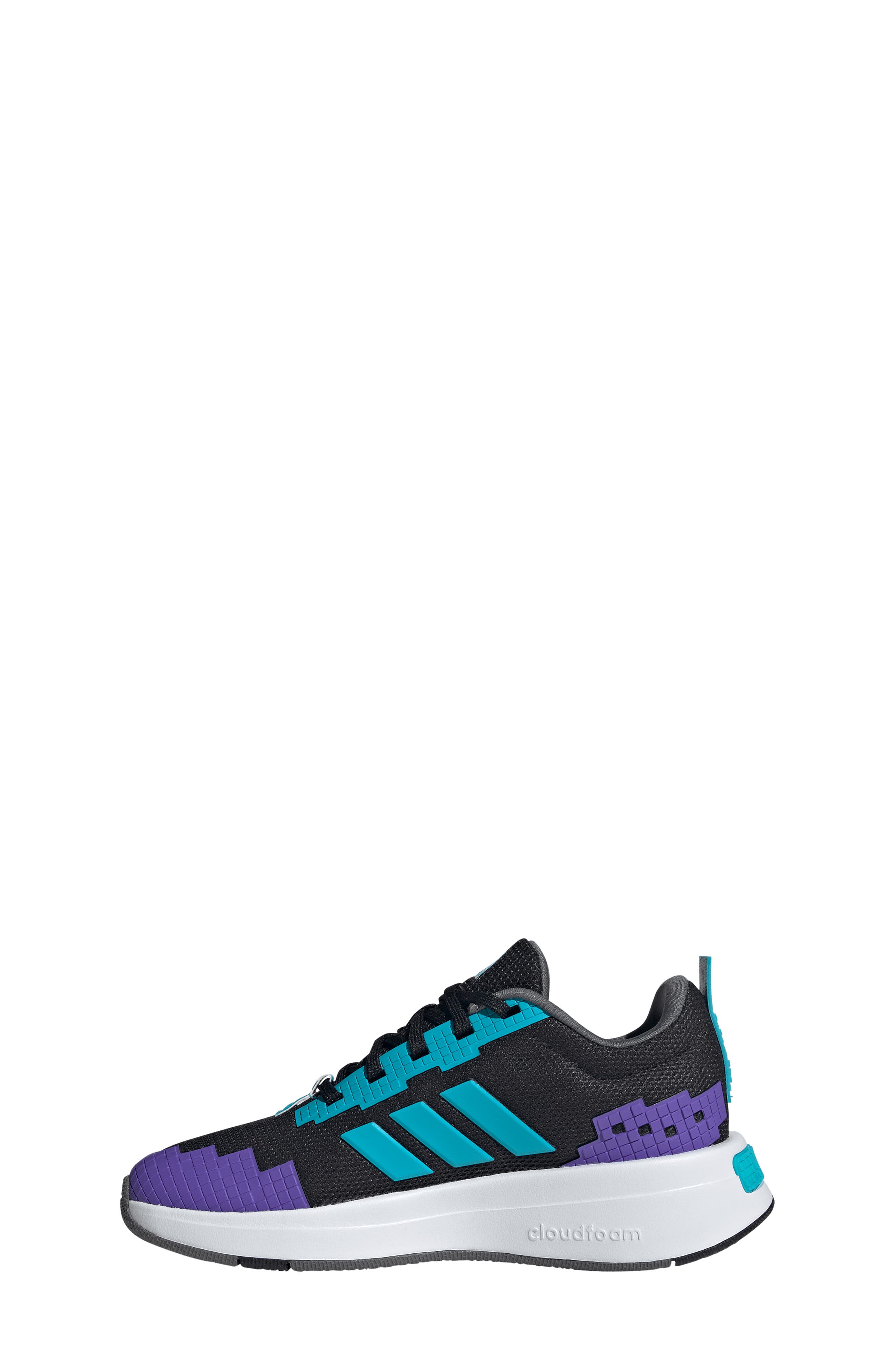 x Minecraft® Kids' Pro Sneaker, Alternate, color, BLACK/ CYAN/ WHITE