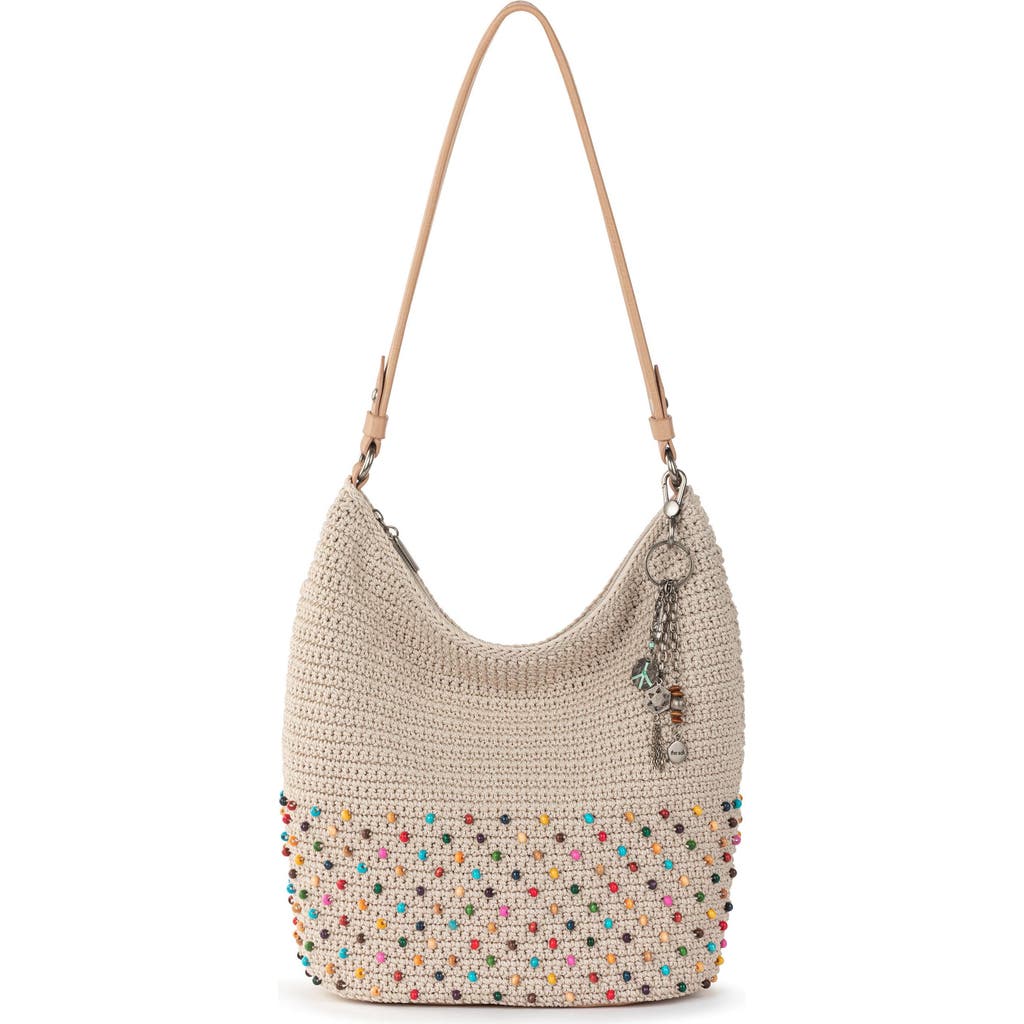 The Sak Sequoia Hobo Bag In Ecru Multi Beads