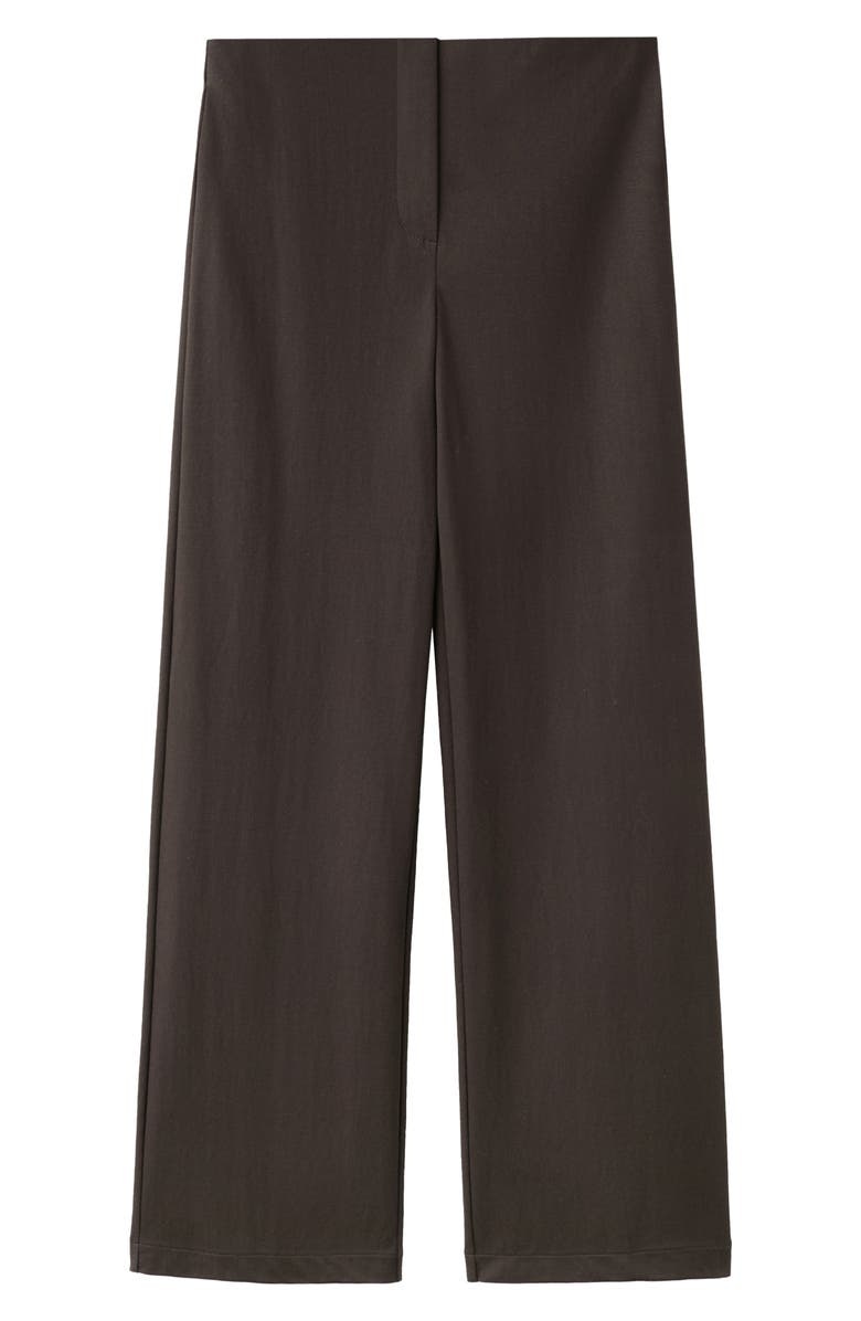 MANGO Straight Leg Pants, Alternate, color, Brown