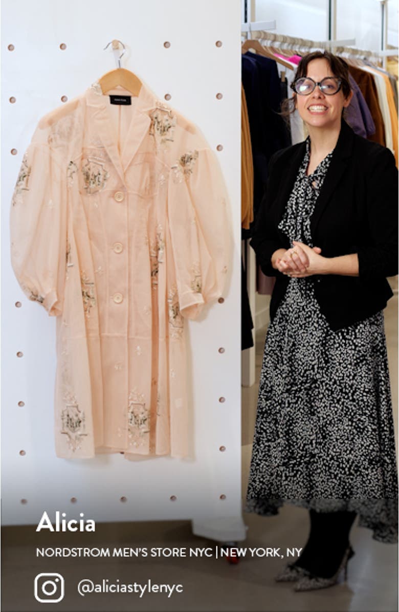 Sculpted Sheer Tulle Coat, sales video thumbnail