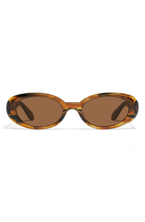 Felt Cute 52mm Round Sunglasses