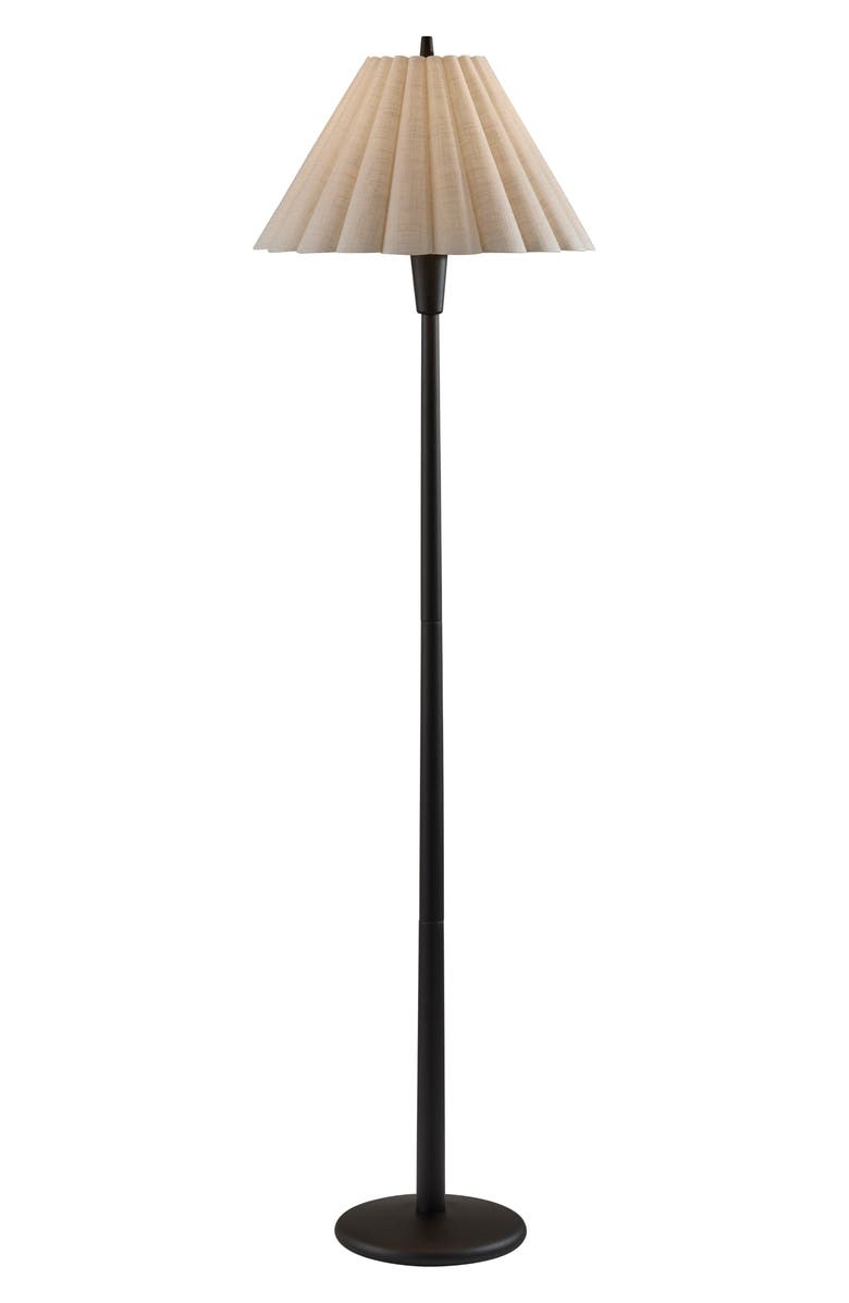 ADESSO LIGHTING Scallop Floor Lamp, Main, color, Black
