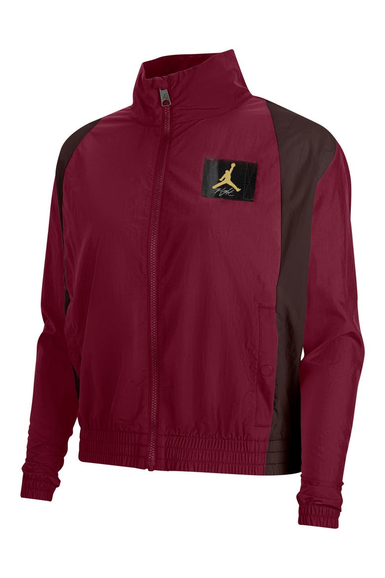 Nike Jordan Flight Women's Woven Jacket, Main, color, DARK BEETROOT/ MAHOGANY