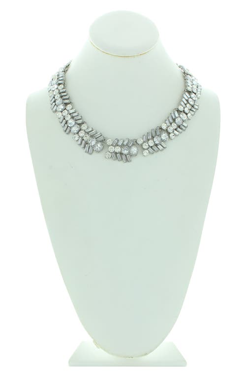 Olivia Welles Diana Crystal Cluster Necklace In Green